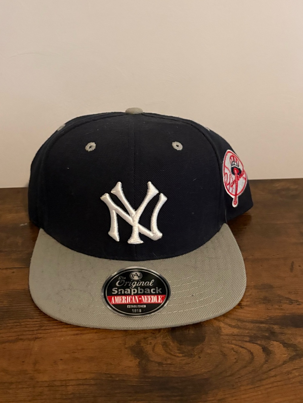 MLB New York Yankees Navy and Gray Snapback Hat